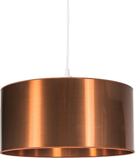QAZQA hanglamp - Moderne Hanglamp - 1 lichts - Ø 500 mm - Koper - Woonkamer | Slaapkamer | Keuken