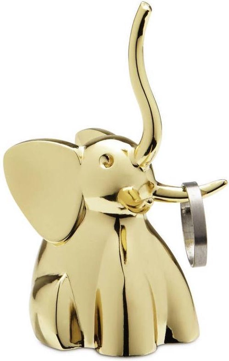 Umbra ringhouder Zoola - Messing - Olifant