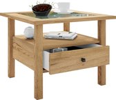VCM Holz Beistelltisch Couchtisch Sofatisch Wohnzimmertisch Schublade Lingis M