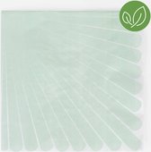 20 Serviettes en papier vert pastel | Menthe | Pastel | 33x33 centimètres