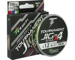 Intech Tournament JIG Style PE X4 #0.6 - 150m - 0.132mm - gevlochten vislijn