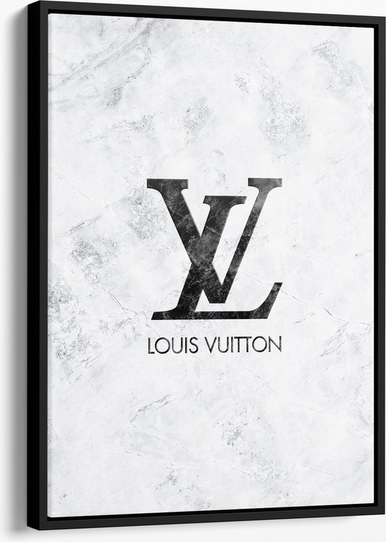 Tableau Louis Vuitton ❤️ lèvres de paille noire impression sur toile lv12