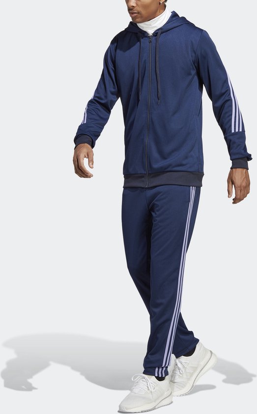 adidas Sportswear 3-Stripes Trainingspak - Heren - Blauw - 2XL | bol.com