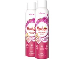 Robijn Pink Sensation Dry Wash Spray - 2 x 200 ml - Voordeelverpakking