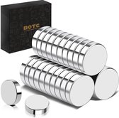 BOTC Super sterke magneten - 20 stuks - 10x3MM - Inclusief Opbergdoosje met bewaardoosje - Zilver