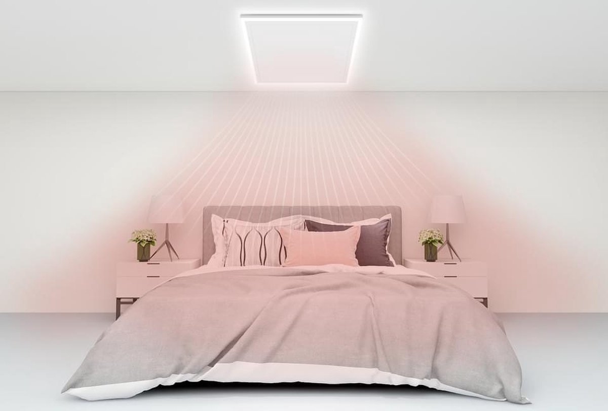 Plafond Chauffage Infrarouge avec Siècle des Lumières - 800W - 128x63x3.3cm  - Panneau