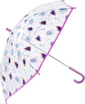 Parapluie Frozen transparent avec Anna et Elsa