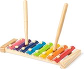 Xylophone - Glockenspiel - Instrument Jouets - Jouets pour enfants - Avec baguettes - Arc-en-ciel - Bois - multicolore