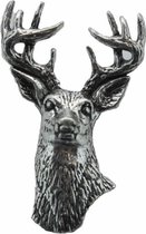 Broche cerf avec bois - Red Deer Nature cadeau forestier chasse broche chasseur Chasse trophée chasse