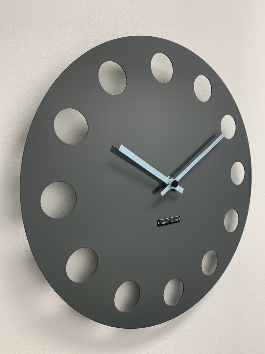 Wandklok ChantalBrandO CETARA NARDO GREY -- MODERN DESIGN --