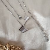 Fashion jewelry|Dames Ketting|Valentijns cadeau| gift|verrassing|Vlinder|Zilver