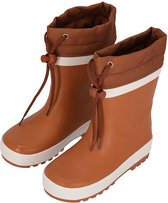 XQ | Bottes de pluie pour femmes Enfants | Doublure en polaire | Marron | Taille 21/22 | Bottes de pluie pour femmes avec doublure | Unisexe