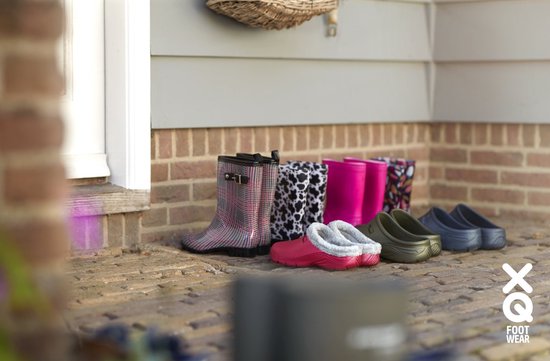 XQ - Bottes de pluie pour femmes Femme - Fausse Fourrure - Kaki - Bottes de pluie pour femmes avec doublure