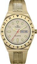 Timex Q Reissue TW2V18700 Horloge - Staal - Goudkleurig - Ø 38 mm