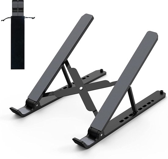 Tonmom laptopstandaard, opvouwbare notebookstandaard, in hoogte