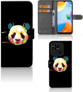 Case Cover pour Xiaomi Redmi 10C Portefeuille Couleur Panda