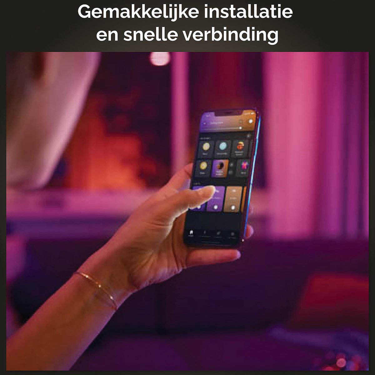 Philips Hue Starterspakket - E14 Slimme Verlichting thumbnail 4