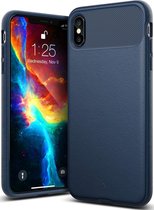 Caseology Vault Apple iPhone XS Max Hoesje Blauw