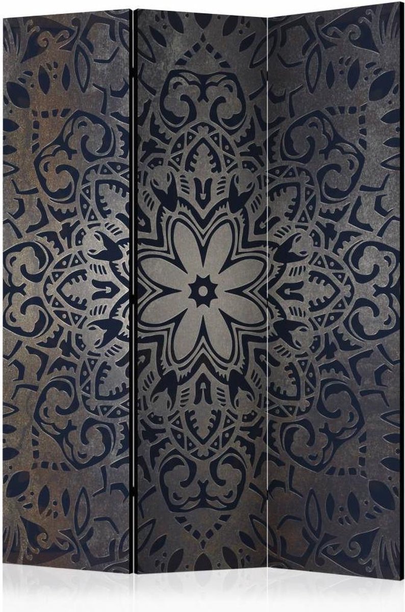 Vouwscherm - Kamerscherm - Bloemen in het wit 135x172cm , gemonteerd