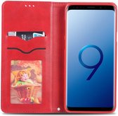 Samsung Galaxy S9 Plus Retro Portemonnee Hoesje Rood