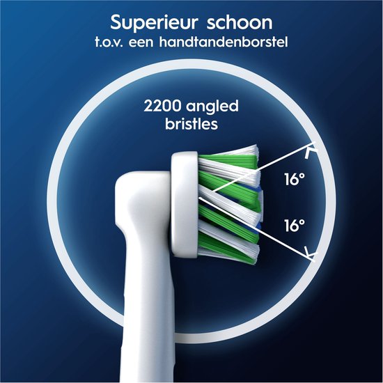 Oral-B Pro Cross Action - Têtes de brosse - Avec Technologie CleanMaximiser - 8 pièces