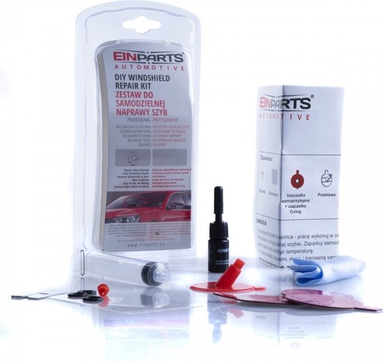 Foto: Einparts auto voorruit glas barst complete reparatie kit met vloeistof