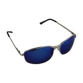 Visionmania Zonnebril Heren Polaroid Rechthoekig - Zilver/Blauw
