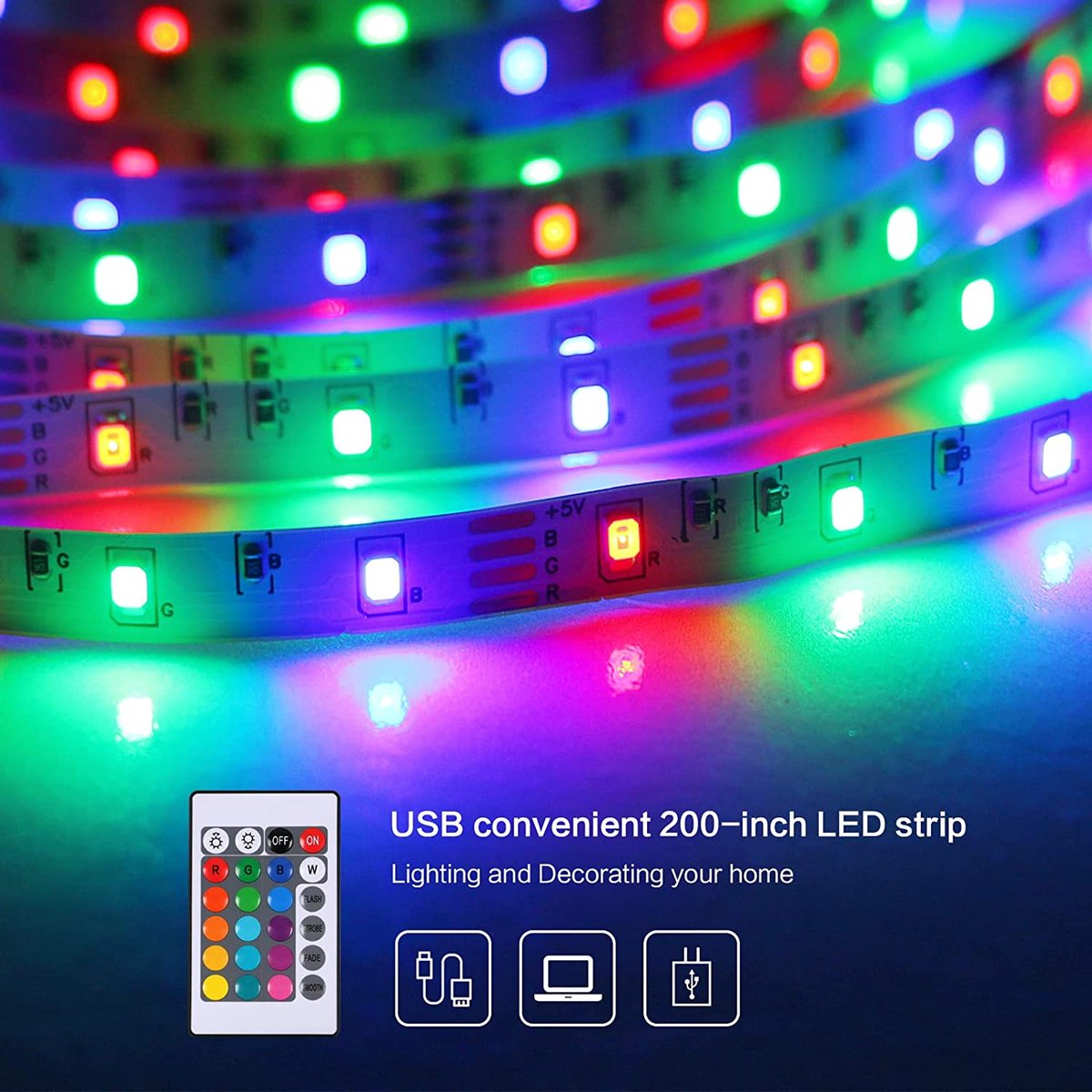 5m Ruban LED , LED RGB RGB Flexible RGB, LED LED LED Multolor Band
