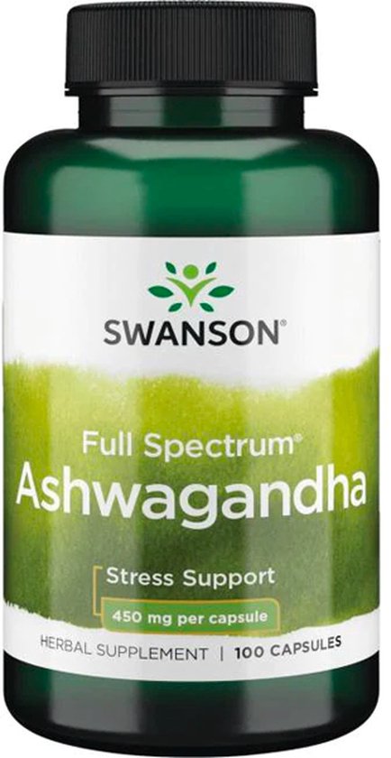 Superfoods - Full Spectrum Ashwagandha 450mg - Vegan - 100 Capsules - Swanson