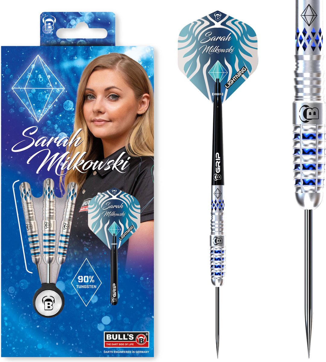 BULL'S Sarah Milkowski 90% - Dartpijlen