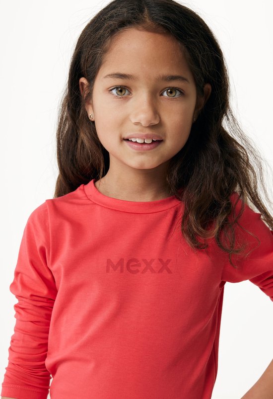 Mexx Filles Basic T-shirt à manches longues rouge Coral