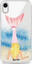 Casetastic Apple iPhone XR Hoesje - Softcover Hoesje met Design - Mermaid Blonde Print