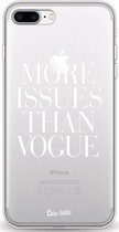 Casetastic Apple iPhone 7 Plus / iPhone 8 Plus Hoesje - Softcover Hoesje met Design - More issues than Vogue Print