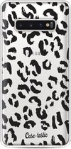 Casetastic Softcover Samsung Galaxy S10 Plus - Leopard Print Black