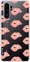 Casetastic Huawei P30 Pro Hoesje - Softcover Hoesje met Design - Lips everywhere Print