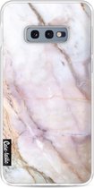 Casetastic Samsung Galaxy S10e Hoesje - Softcover Hoesje met Design - Pink Marble Print