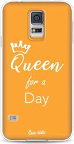 Casetastic Samsung Galaxy S5 / Galaxy S5 Plus / Galaxy S5 Neo Hoesje - Softcover Hoesje met Design - Queen for a day Print