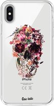 Casetastic Apple iPhone XS Max Hoesje - Softcover Hoesje met Design - Transparent Skull Print