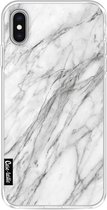 Casetastic Apple iPhone XS Max Hoesje - Softcover Hoesje met Design - Marble Contrast Print