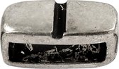 Spacer kraal. antiek zilver. afm 6x14 mm. gatgrootte 10x3 mm. 5 stuk/ 1 doos