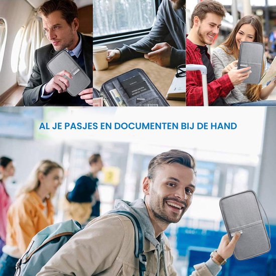 YONO Reisportemonnee - Paspoort Tasje - Travel Wallet - Mapje - Etui - Hoesje - Zwart