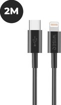 Câble Lightning USB C - Apple Lightning vers USB C - 2 mètres - Zwart