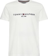 Tommy Hilfiger - Logo T-shirt Wit - Heren - Maat L - Modern-fit