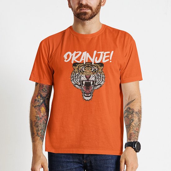 T-shirt King's Day Oranje - TAILLE 4XL - Coupe homme - Tiger Oranje