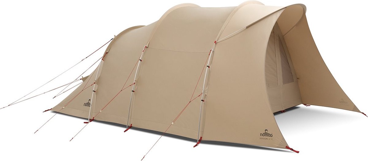 NOMAD® Dogon 4 Compact Air Tent | Beige | Comfortabel Buitendoek | Grote  luifel | bol.com