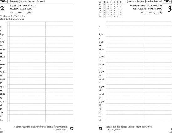 Recharge agenda 2024 Succes Standard 1 jour/1 page