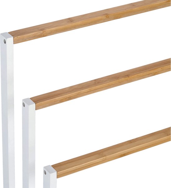 CASARIA 2x Étagères Murales Flottantes 70 cm Blanc MDF Robuste Effet