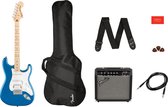 Bol.com Squier Affinity Stratocaster HSS Lake Placid Blue Starterpack - Elektrische gitaar starterset - blauw aanbieding