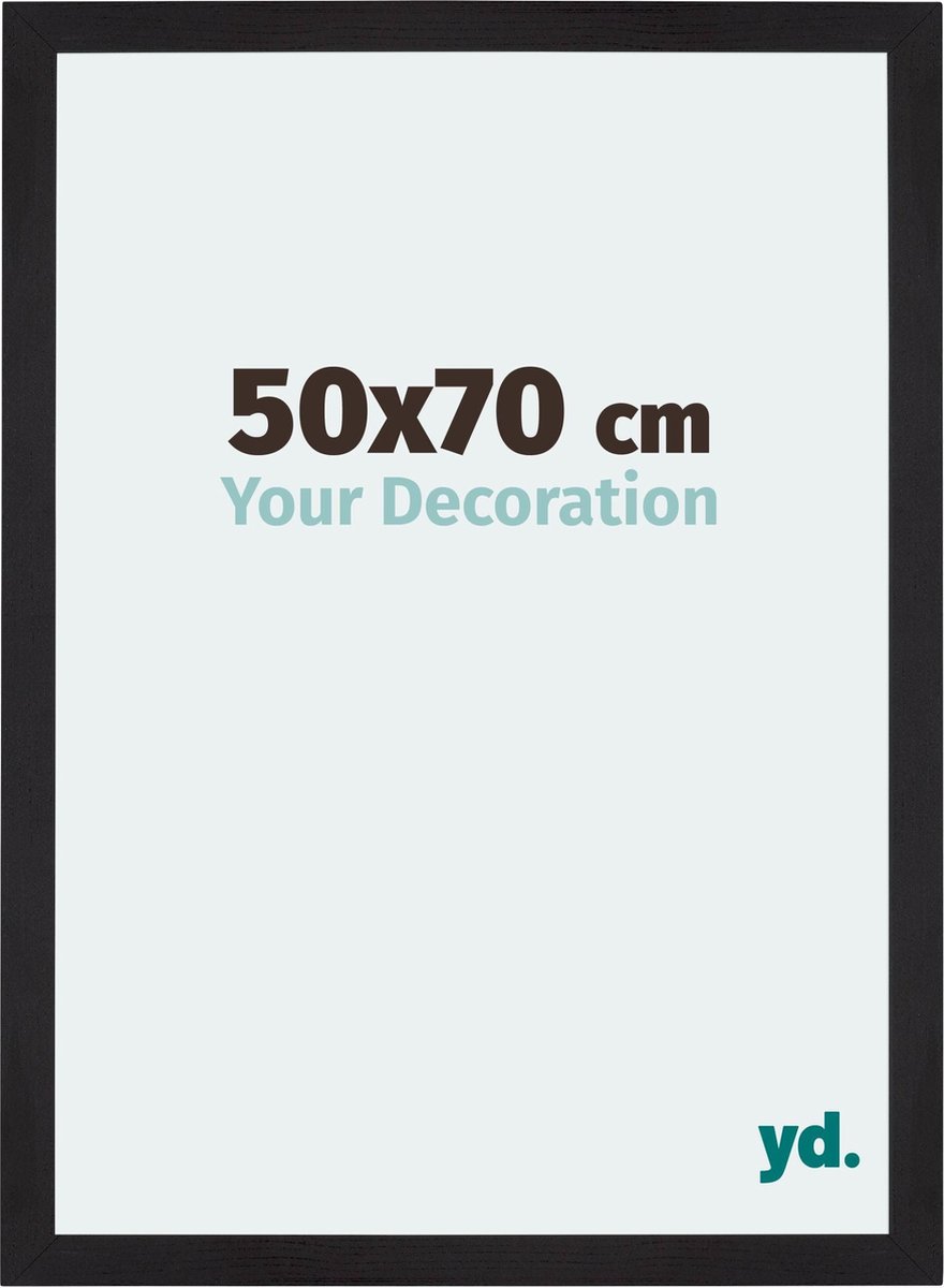 yd. Your Decoration - Fotolijst 50x70 cm - MDF - Zwart Houtnerf - Mura