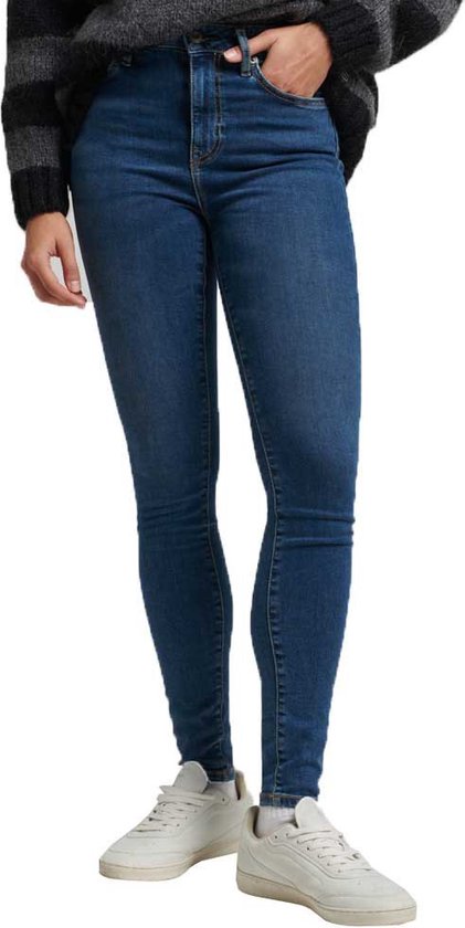 Superdry Vintage High Rise Skinny Jeans Blauw 27 / 30 Vrouw